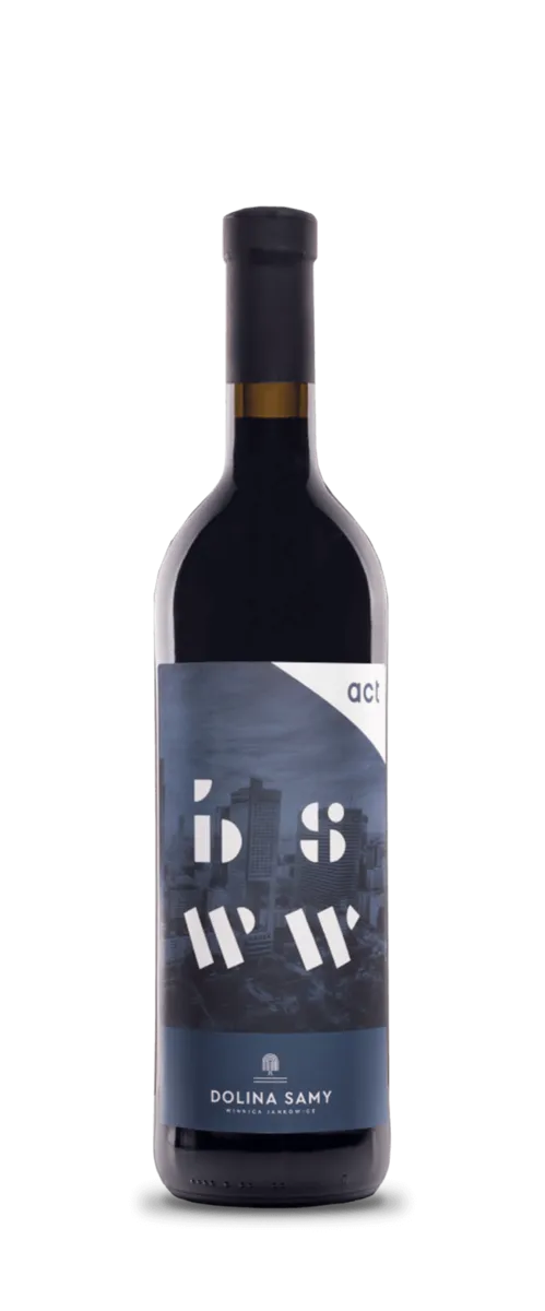 Butelka z personalizowanym projektem — polskie wino